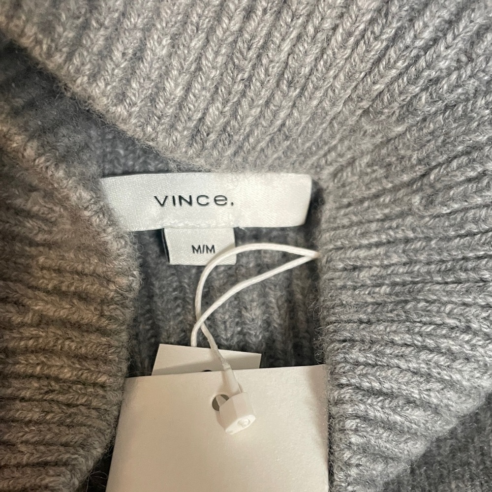 Vince Wool/Cashmere Turtleneck Sweater in light grey